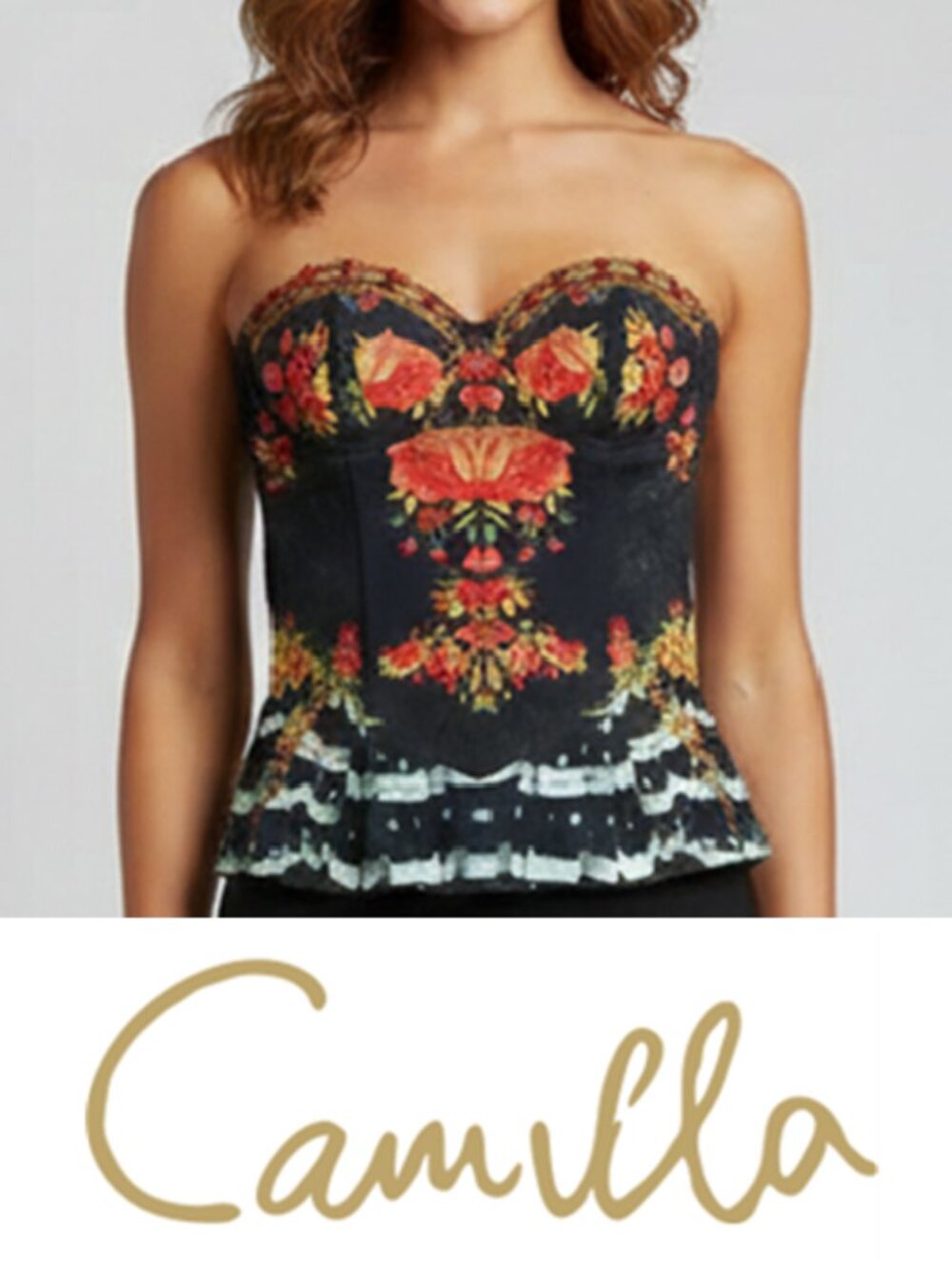 Camilla Romantic Lift the Veil Moulded Cup‎ Fitted Corset Size: 1 b55